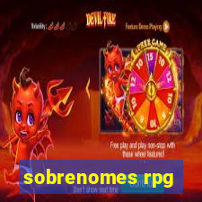 sobrenomes rpg